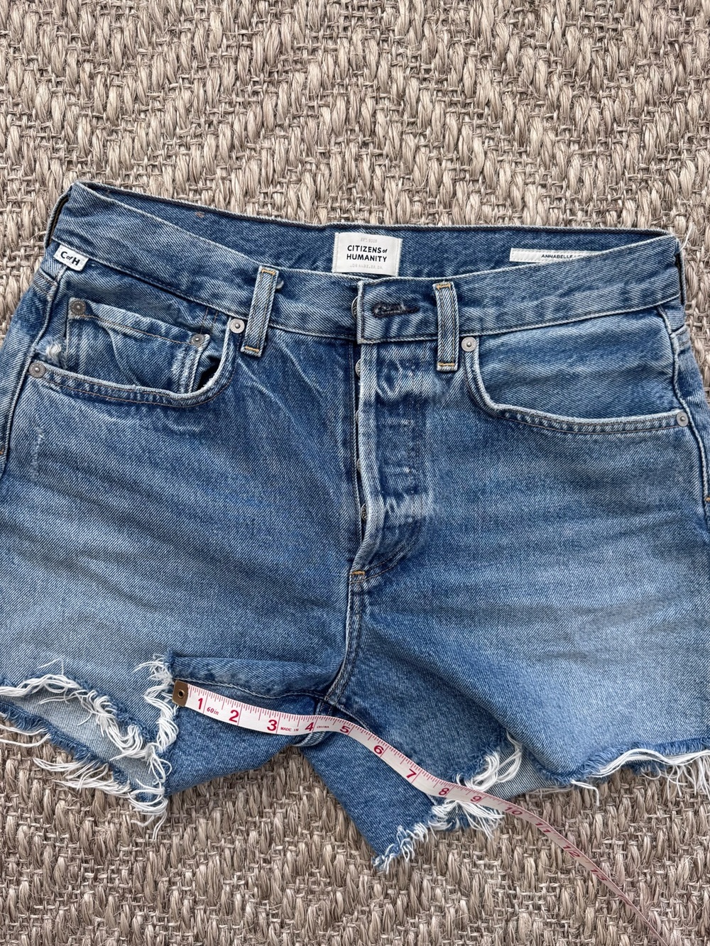Citizens Of Humanity Light Blue Denim Jean Shorts - Picture 7 of 7